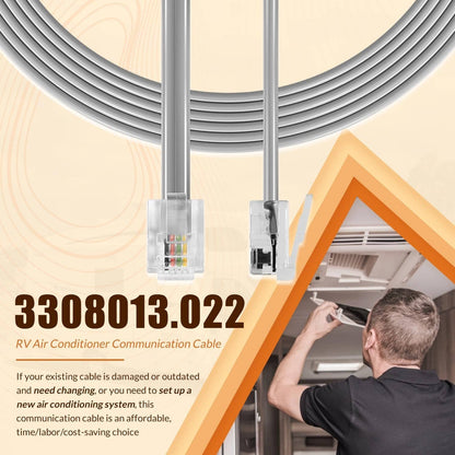 Solidspare 3308013.022 40’ RV Air Conditioner Communication Cable for Dometic Multi-Zone
