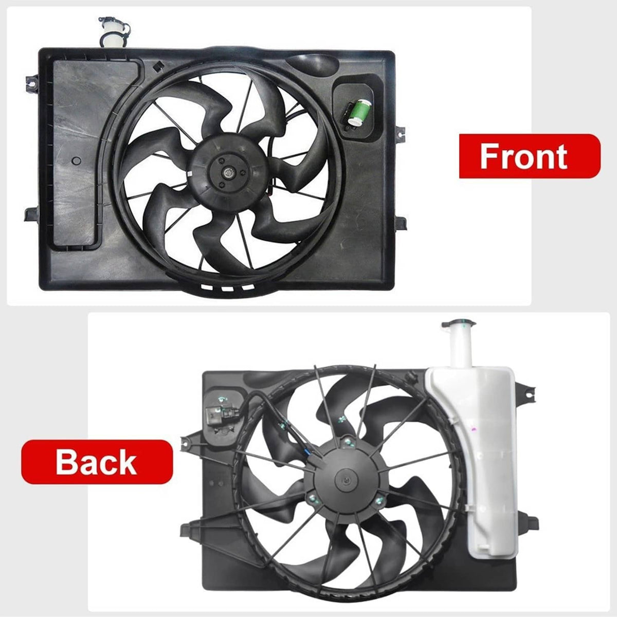 Solidspare Engine Radiator Cooling Fan for 2017-20 Hyundai Elantra 2019-2022 Kia Forte 2.0L