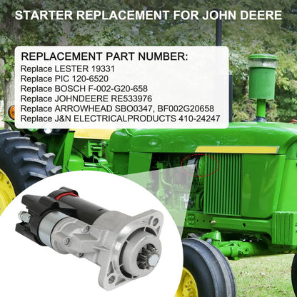 Solidspare Starter Fits John Deere 5055D 5045D 5055E 5065E 5075E 5045E SE501852 RE533976