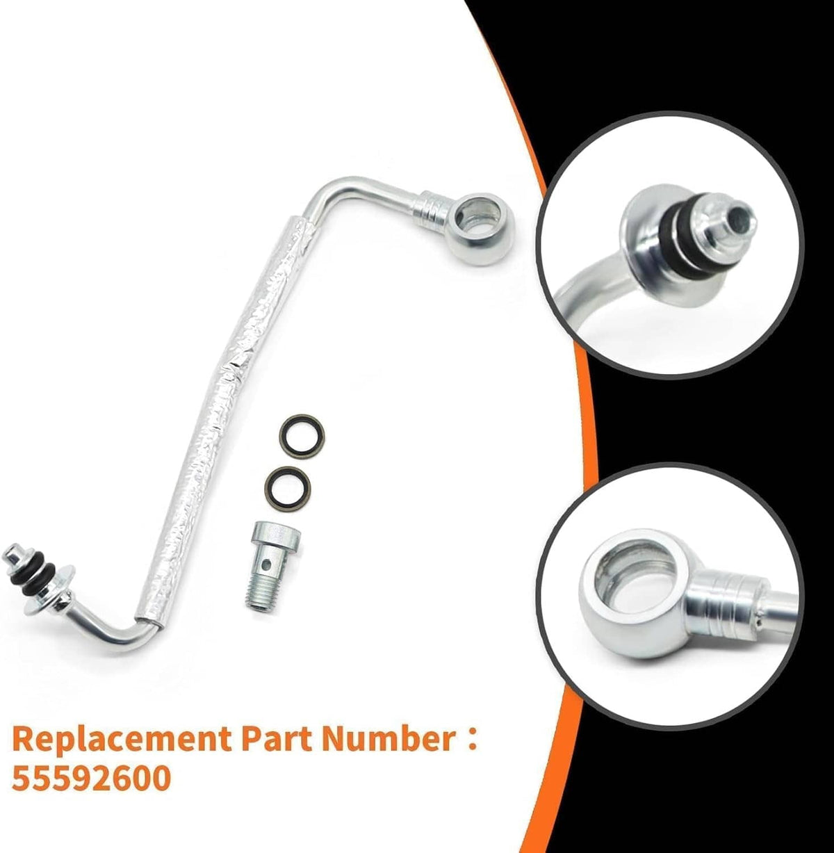 Solidspare 55567067 Turbo Charger Coolant Return Hose Line Fit For Chevy Cruze Buick GM1.4L