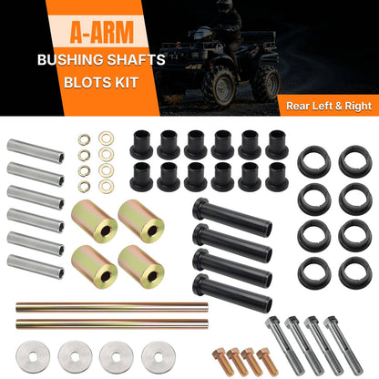 Solidspare Rear A-Arm Bushing Shafts Kit 5020826 Fit for Polaris Sportsman 400 450 600 700