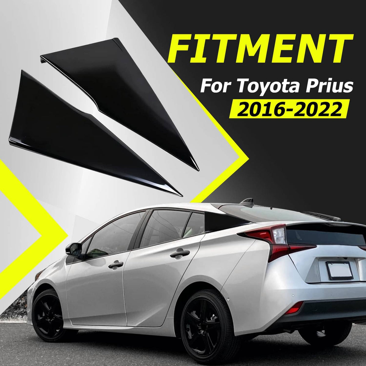 Solid Spare Rear LH+RH Quarter Molding Cover Panel For Toyota Prius 16-22 Prius Prime 17-22