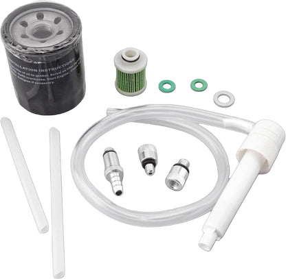 Solid Spare Outboards 100 Hour Oil Maintenance Kit for Suzuki DF 150 175 200 HP 15412-92J00