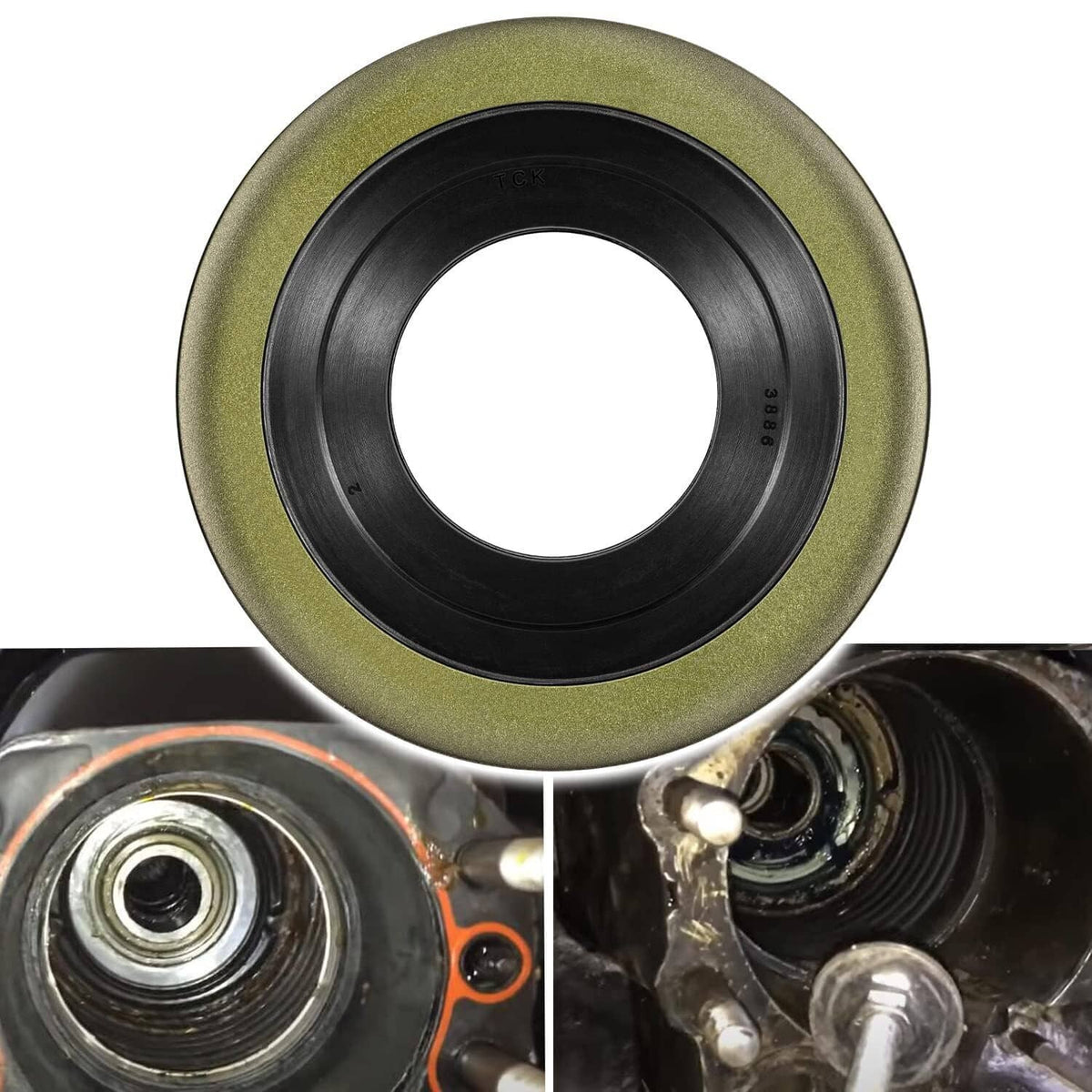 Solid Spare 2pcs Gimbal Bearing Oil Seal For Mercruiser Alpha One Gen 1 2, Replace 26-88416
