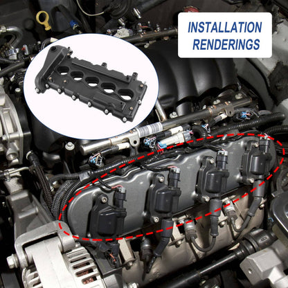 Solidspare Valve Cover For 2004-2006 Chevrolet Colorado GMC Canyon 06 Hummer H3 Isuzu I-350