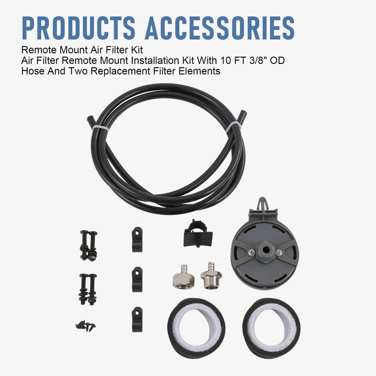 Solidspare 150 PSI AIR COMPRESSOR 1 /4″ HOSE KIT FOR TRAIN HORNS BAG SUSPENSION FOR 12V