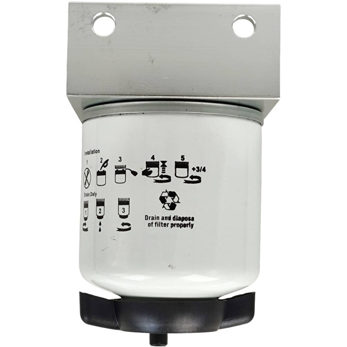 Solid Spare Fuel Filter w/Mounting Head 6667353 453 463 553 653 751 753 763 Fit for Bobcat