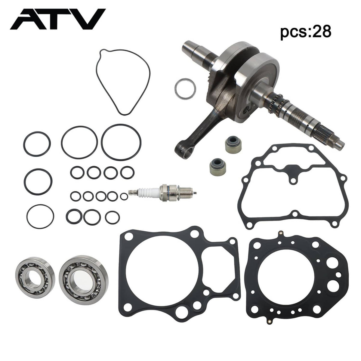 Solidspare For Honda TRX420 TE FM Engine Rebuild Kit Crankshaft bearing 13000-HR5-CC0 14-23
