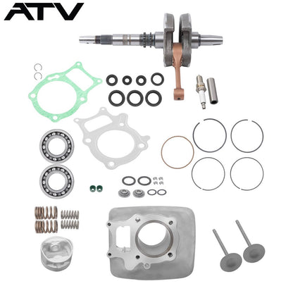 Solidspare Cylinder Crankshaft Sleeve Valve Seal Kit For Honda Recon TRX250 13000HM8A40 2x4