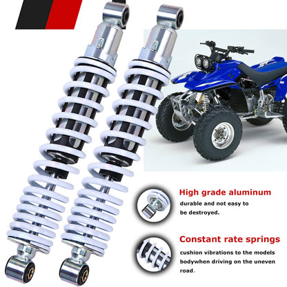 Solidspare Front Shocks Absorbers White Spring for Yamaha Banshee 350 YFZ350 ATV 1987-2006