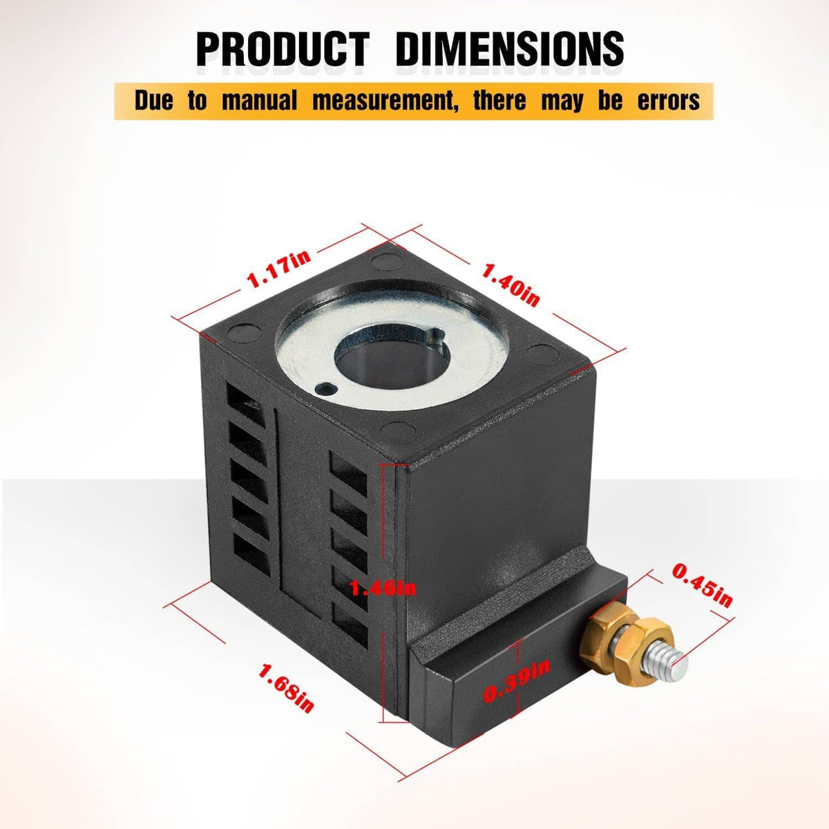 Solid Spare SPX Fenner Stone Deltrol EF-1082 10196-61 Solenoid Coil 12V DC 16W Single Stud