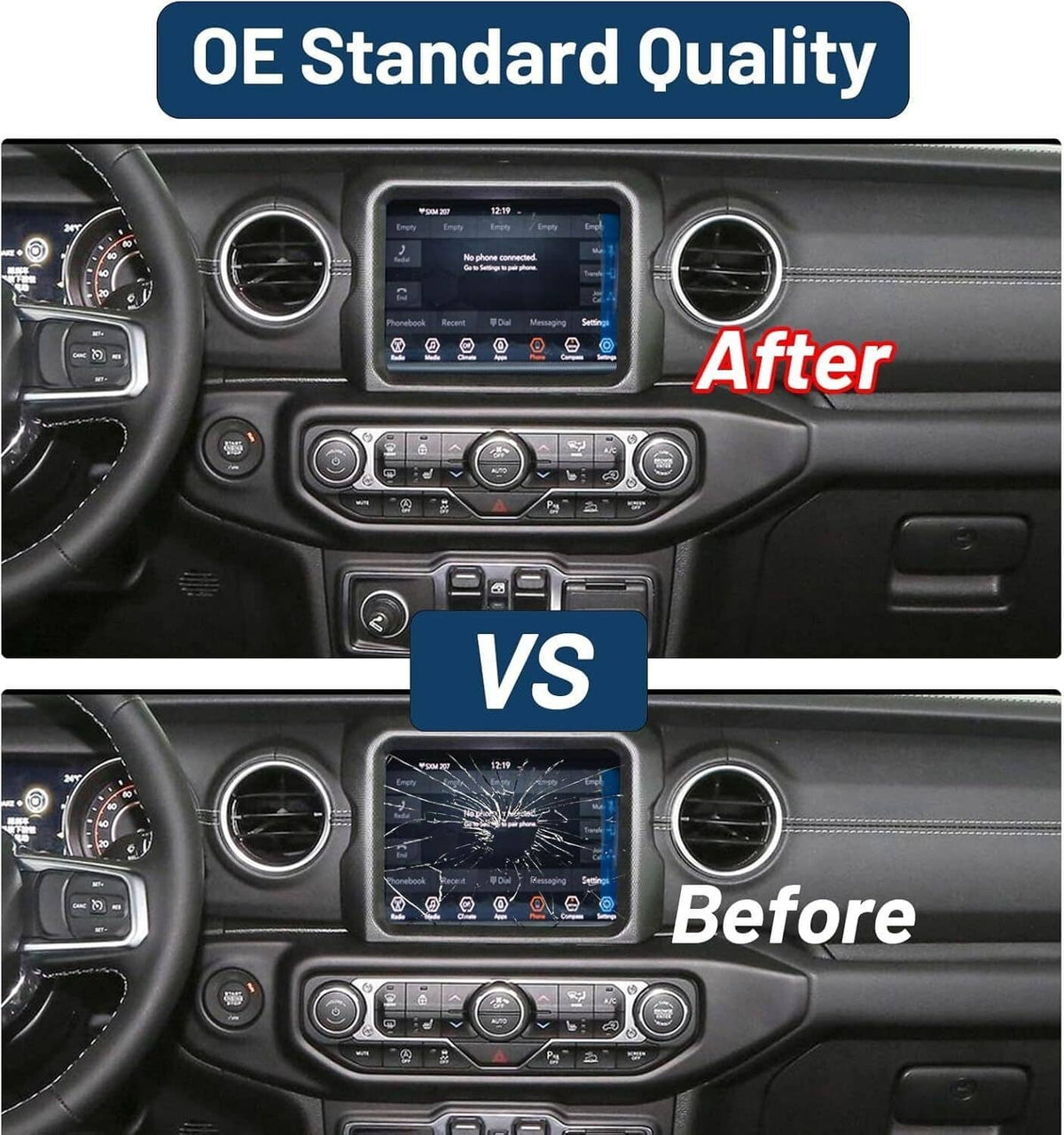 Solidspare 8.4" Uconnect Radio Navigation LCD Touch Screen Display For Jeep Dodge Grand RAM