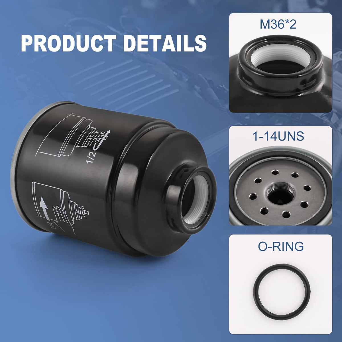 Solidspare Diesel Fuel Filter Kit For 2013-2017 Dodge Ram 6.7L Cummins 2500 3500 4500 5500