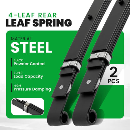 Solidspare 4 Leaf Rear Leaf Spring Kit For Club Car Precedent 2004+ Onward 2017+ #102509301
