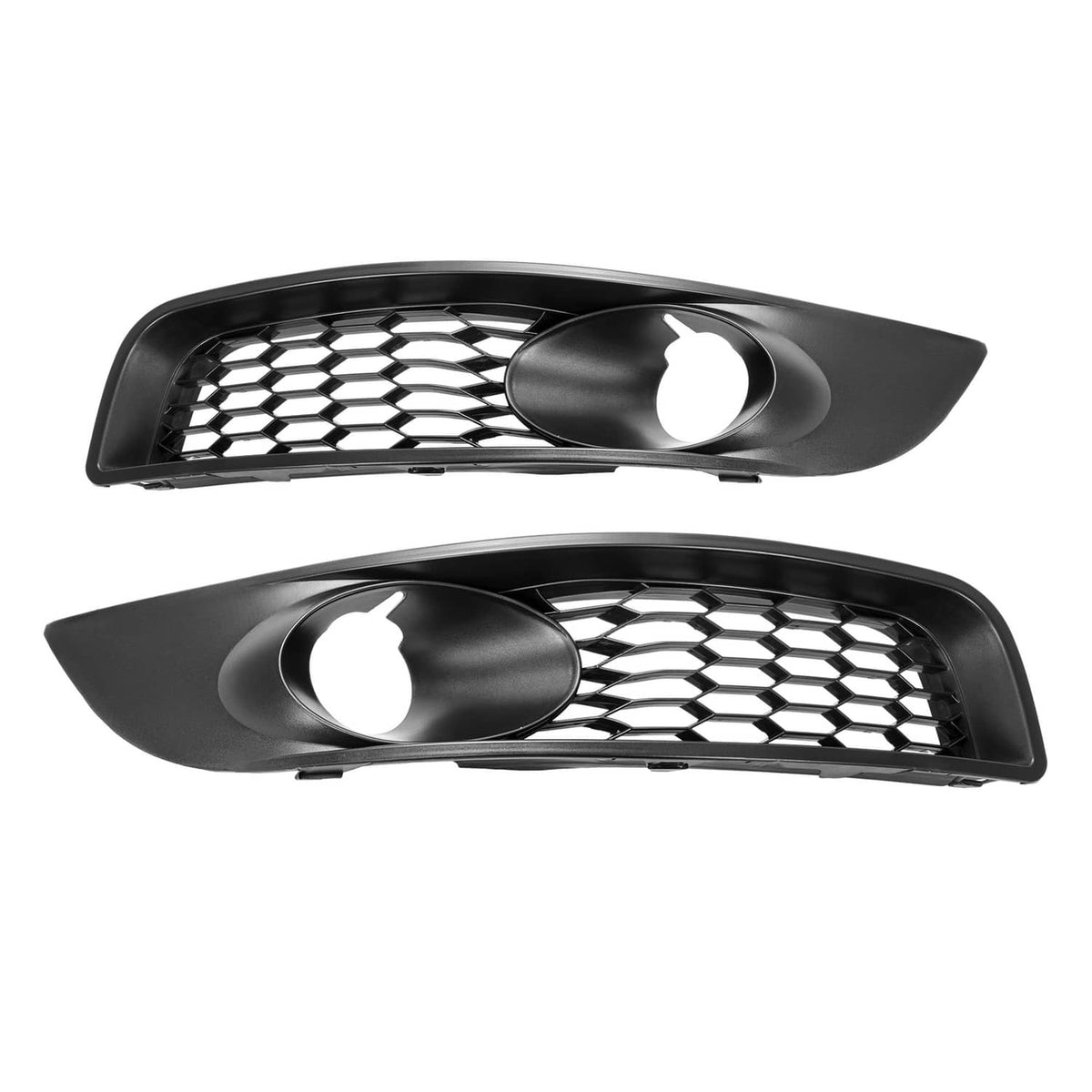 Solid Spare Black For Chevrolet Impala 2006-2013 Fog Light Bezels Grille Covers Left + Right
