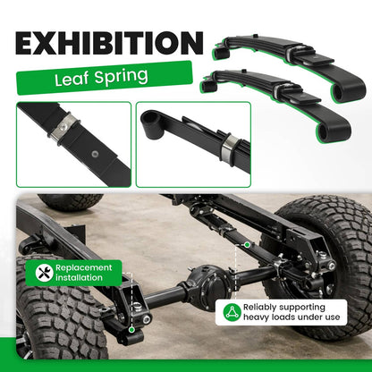 Solidspare 4 Leaf Rear Leaf Spring Kit For Club Car Precedent 2004+ Onward 2017+ #102509301