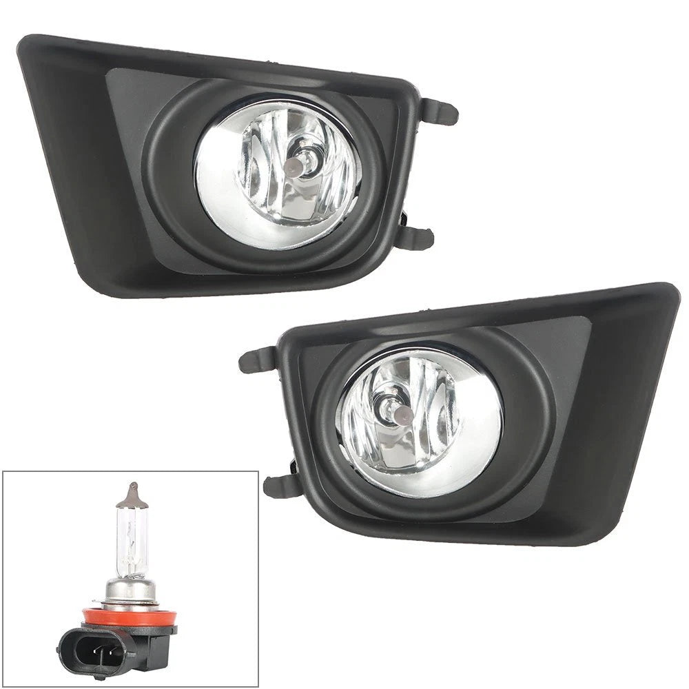 Clear Fog Lights Bumper Driving Lamp+Switch+Bulbs For 2012-2015 Toyota Tacoma