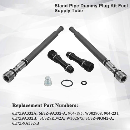 Solidspare Oil Fuel Updated Stand Pipe Dummy Plug Kit for Ford F250 6.0L Diesel 6E7Z9A332A