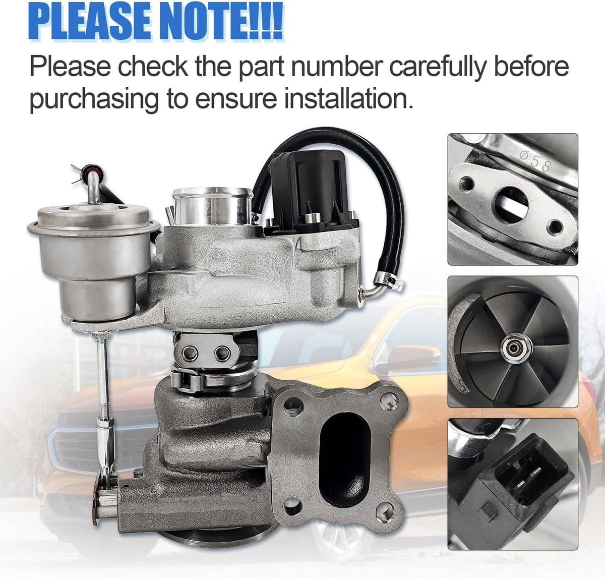 Solidspare Turbo Turbocharger 12699230 For 2018-2022 Chevrolet Equinox GMC Terrain 1.5L SUV