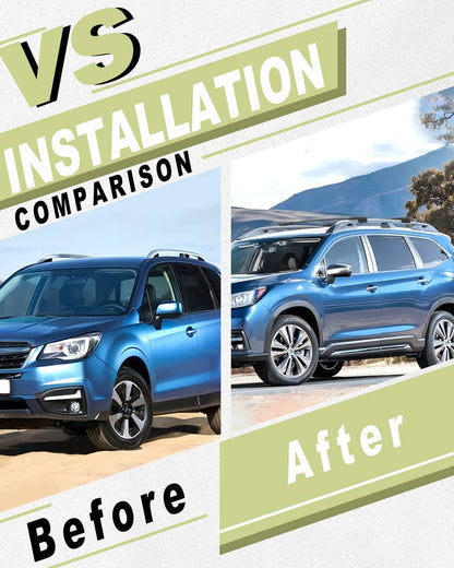 Solidspare Pair Black Aluminum Cross Bars Roof Racks Rail Fit for 2014-2024 Subaru Forester