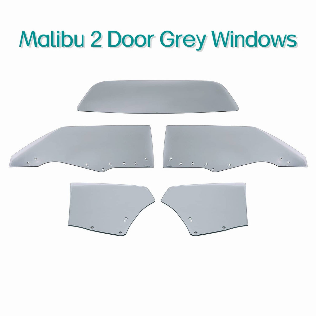 Solid Spare 2 Door Hardtop Glass Door Quarter Back Dark For 1970 1971 1972 Chevelle Malibu