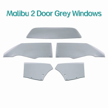 Solid Spare 2 Door Hardtop Glass Door Quarter Back Dark For 1970 1971 1972 Chevelle Malibu