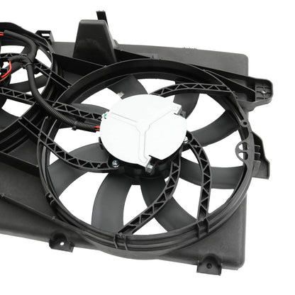 Solidspare FO3115177 Dual Radiator Condenser Cooling Fan Assembly For Ford Edge MKX Lincoln