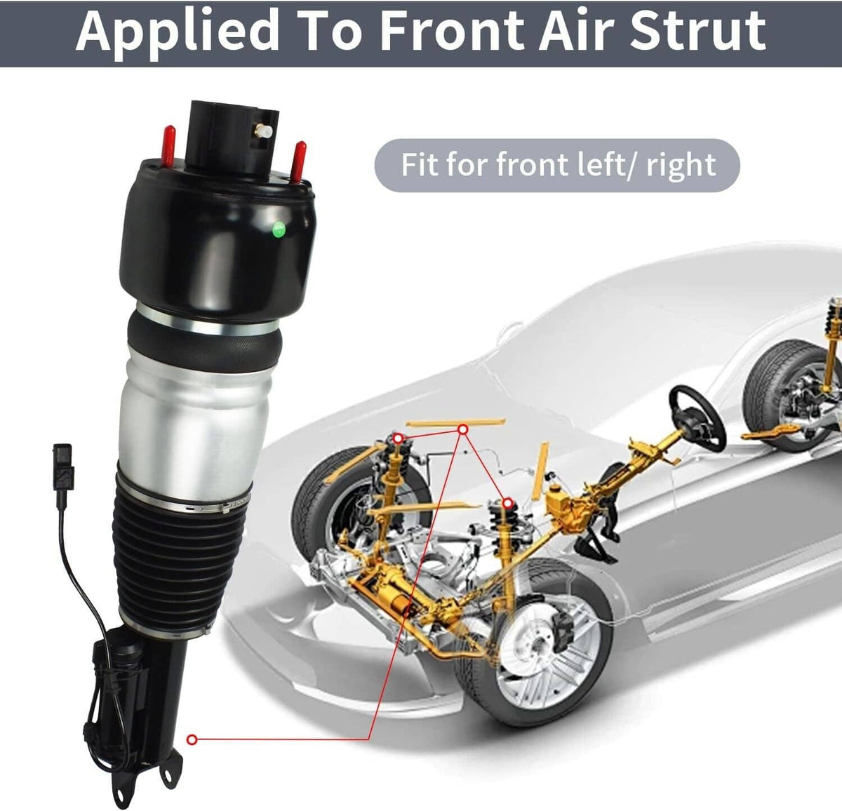 Solidspare Air Suspension Strut Front Left For Mercedes E320 E500 E550 CLS500 A2113205513