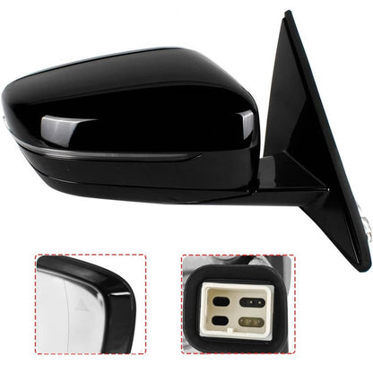 Solidspare Passenger Side Mirror w/ Blind Spot For 2019-2023 BMW 320i 330i 330e Black