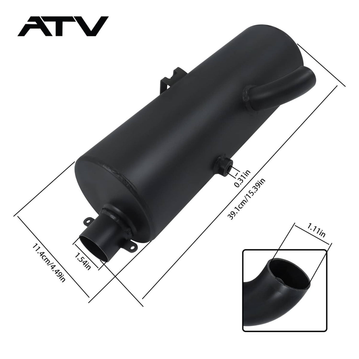Solidspare For Polaris Sportsman 500 4×4 Exhaust Muffler Silencer 1996-2001 1260715-029 ATV