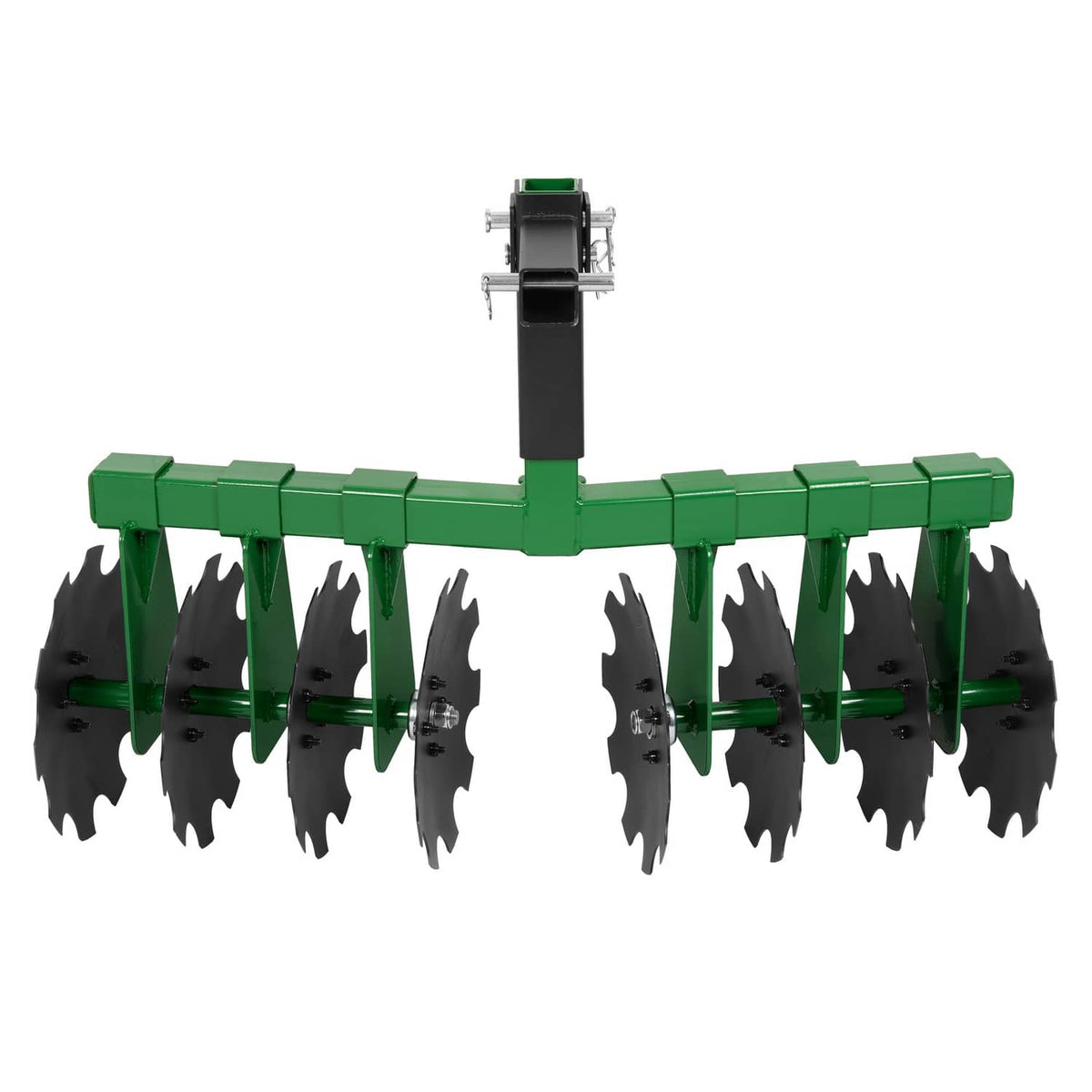 Solidspare Disc Harrow Plow 35" For ATVs UTVs Garden Tractors 2" Receiver Hitch W/ 8 Blades