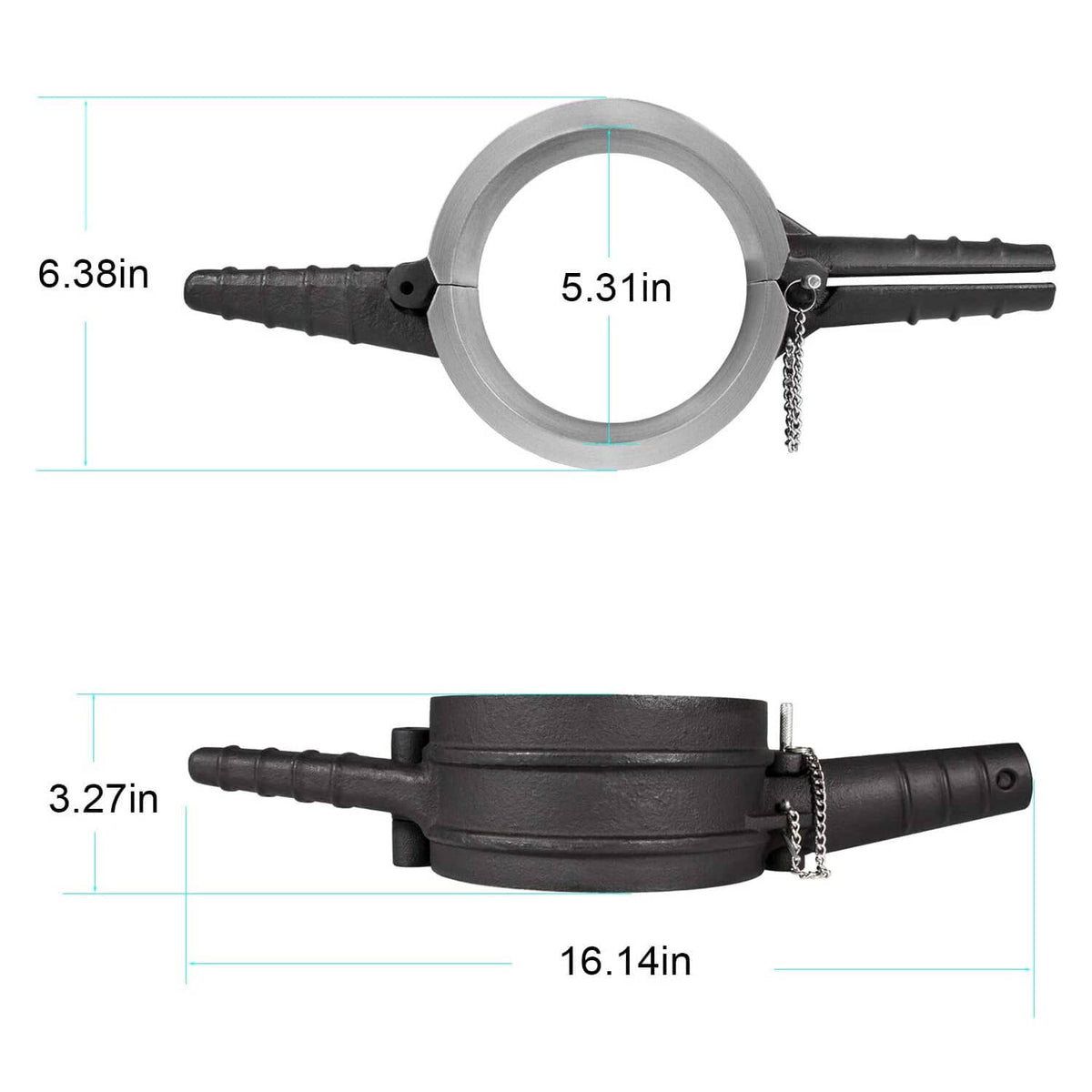 Solid Spare 7040 Piston Ring Compressor Tool 5.4" Bore for Cummins ISX,Caterpillar 3400,C-15