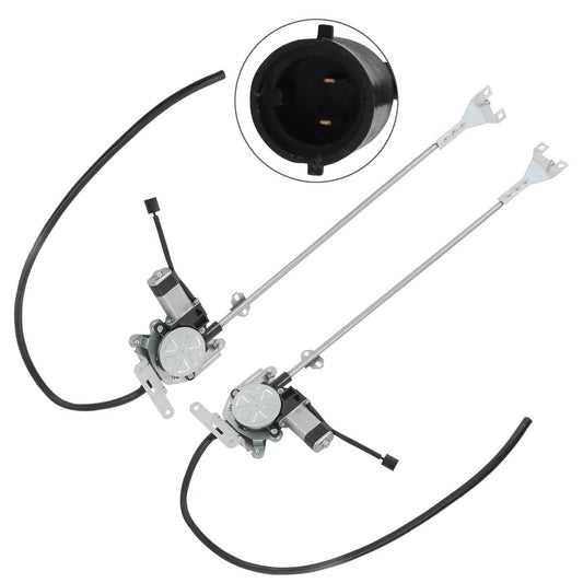 Solidspare Front LH RH Power Window Regulator Set For Freightliner Argosy 99-11 With Motor