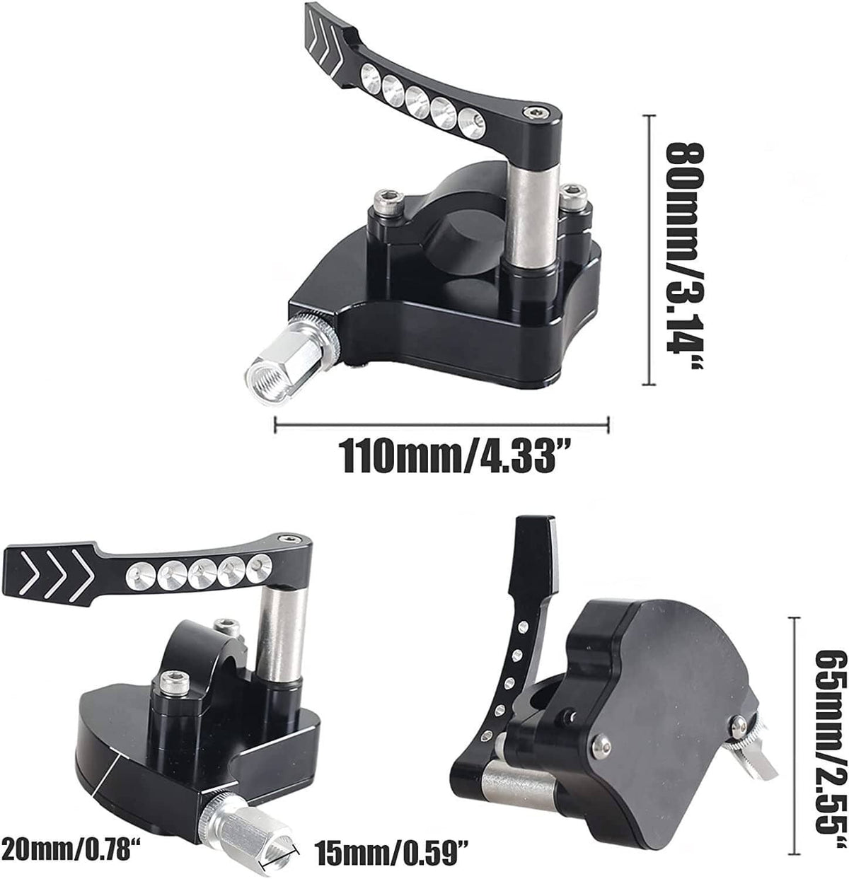 Solidspare Billet Thumb Throttle For Yamaha Banshee YFZ 350 Blaster 200 Raptor 660R YFM660R