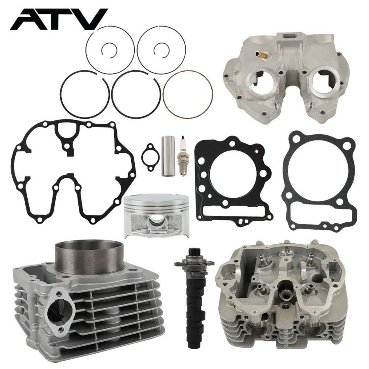 Solidspare For Honda Sportrax TRX400X Cylinder Head Piston Camshaft Top End Kit 1999-2014