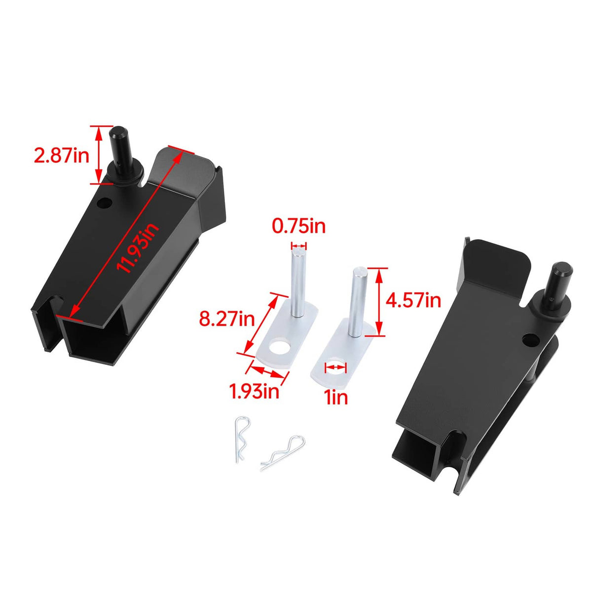 Solidspare Snow Plow Ultra Mounting Pocket Receiver Pockets for Western #67858 #67859