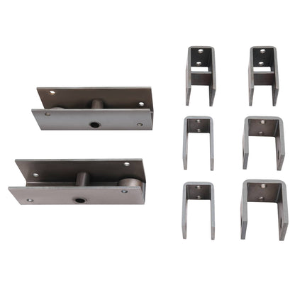 Solidspare 2" Slipper Spring Tandem Axle Hanger Kit w/ 2 Equalizer Bolts For Trailer