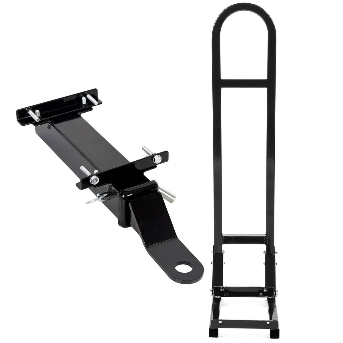 Solidspare Golf Cart Rear Seat Safety Grab Bar Back Footrest Trailer Hitch For EZGO Yamaha