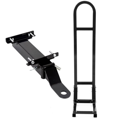 Solidspare Golf Cart Rear Seat Safety Grab Bar Back Footrest Trailer Hitch For EZGO Yamaha