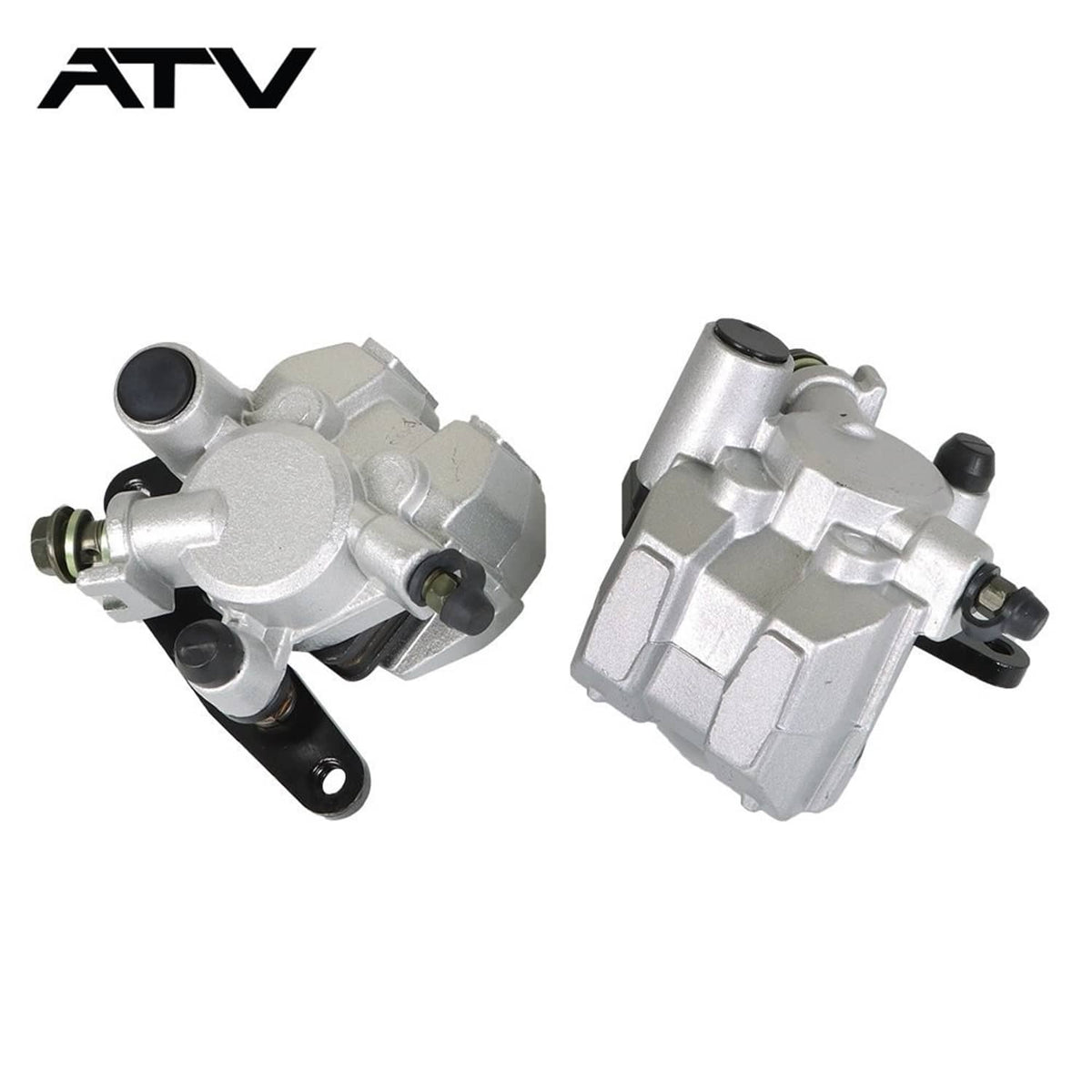 Solidspare Front Brake Calipers & Brake Rotors For Yamaha Grizzly 350 400 450 YFM 2007-2014