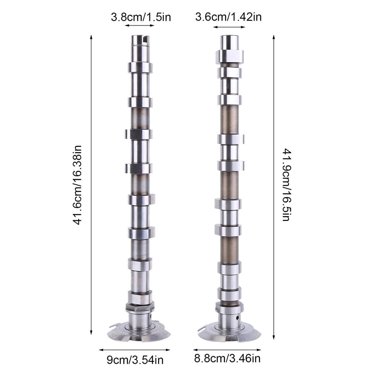 Solidspare 2Pcs Camshaft Intake & Exhaust Fit for Mercedes-Benz M274.910 1.6T / M274.920