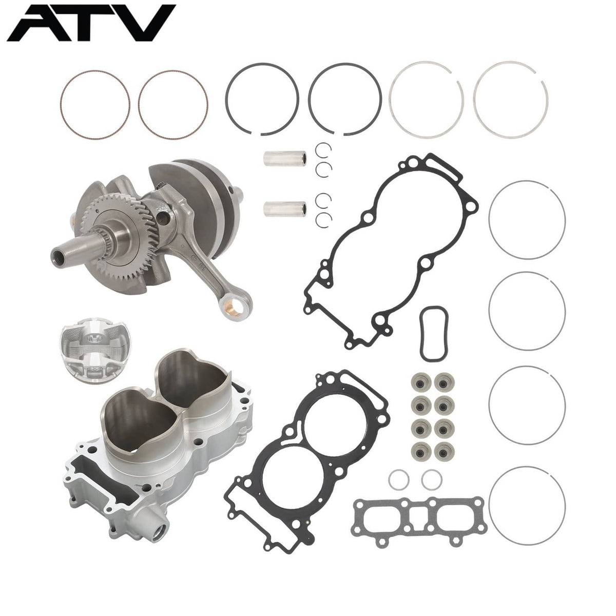 Solidspare Cylinder Crankshaft Gasket 3023156 3022594 For Polaris1000 RZR XP 1000 2014-2018