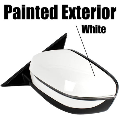 Solidspare Left Driver Side Mirror w/Blind Spot White For 2019-2023 BMW 320i 330i 330e