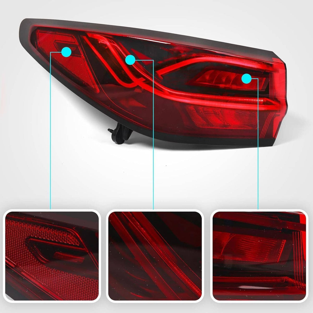 Solidspare Pair Right+Left LED Tail Lights For 2023-2025 Chevrolet Blazer 87836075 86508679