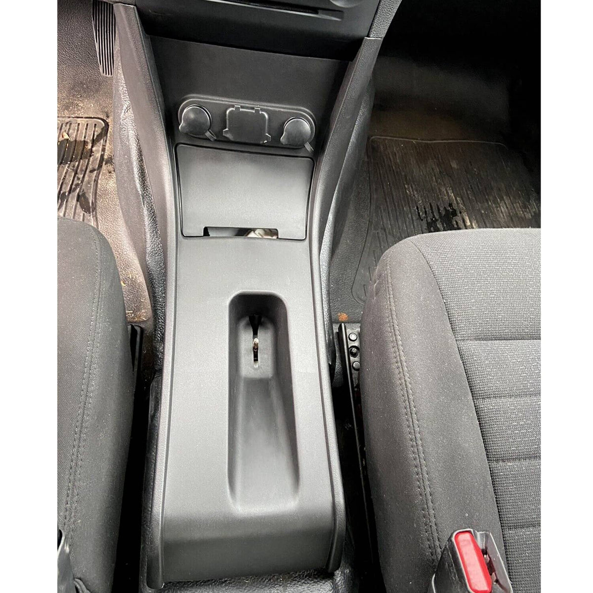 Solid Spare For Dodge Charger Police 2011-2020 Center Console Plastic Upholstered Trim Black