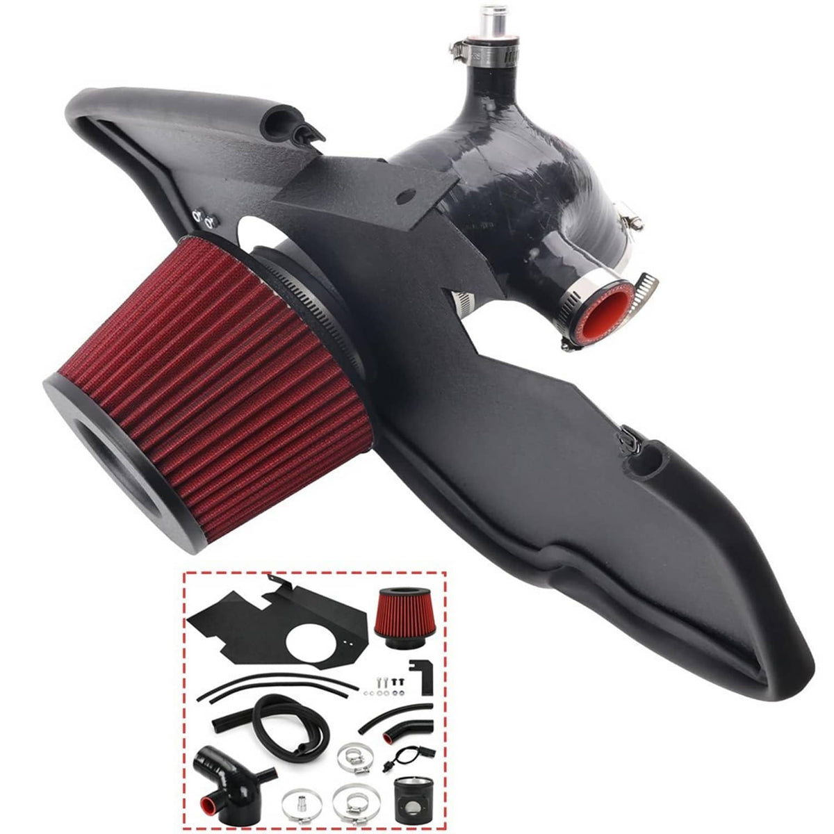Solidspare Cold Air Intake System For 2010-2016 BMW 535i 535i xDrive F10 F11 N55 3.0T Turbo