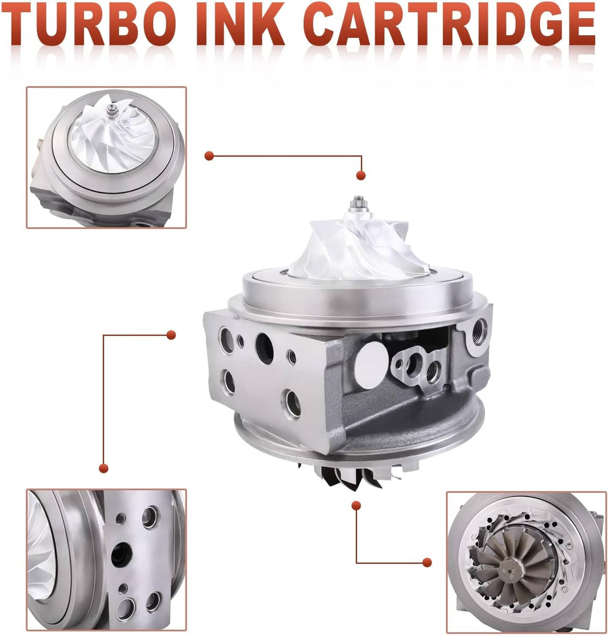 Solidspare Turbo Cartridge HE400VG HE451VE for Holset Cummins ISX 2882111RX 3781362 2841220