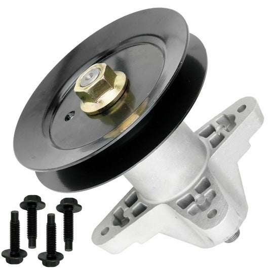 Solid Spare Spindle Assembly with Pulley and Bolt For Troy Bilt MTD 918-05137 618-05137