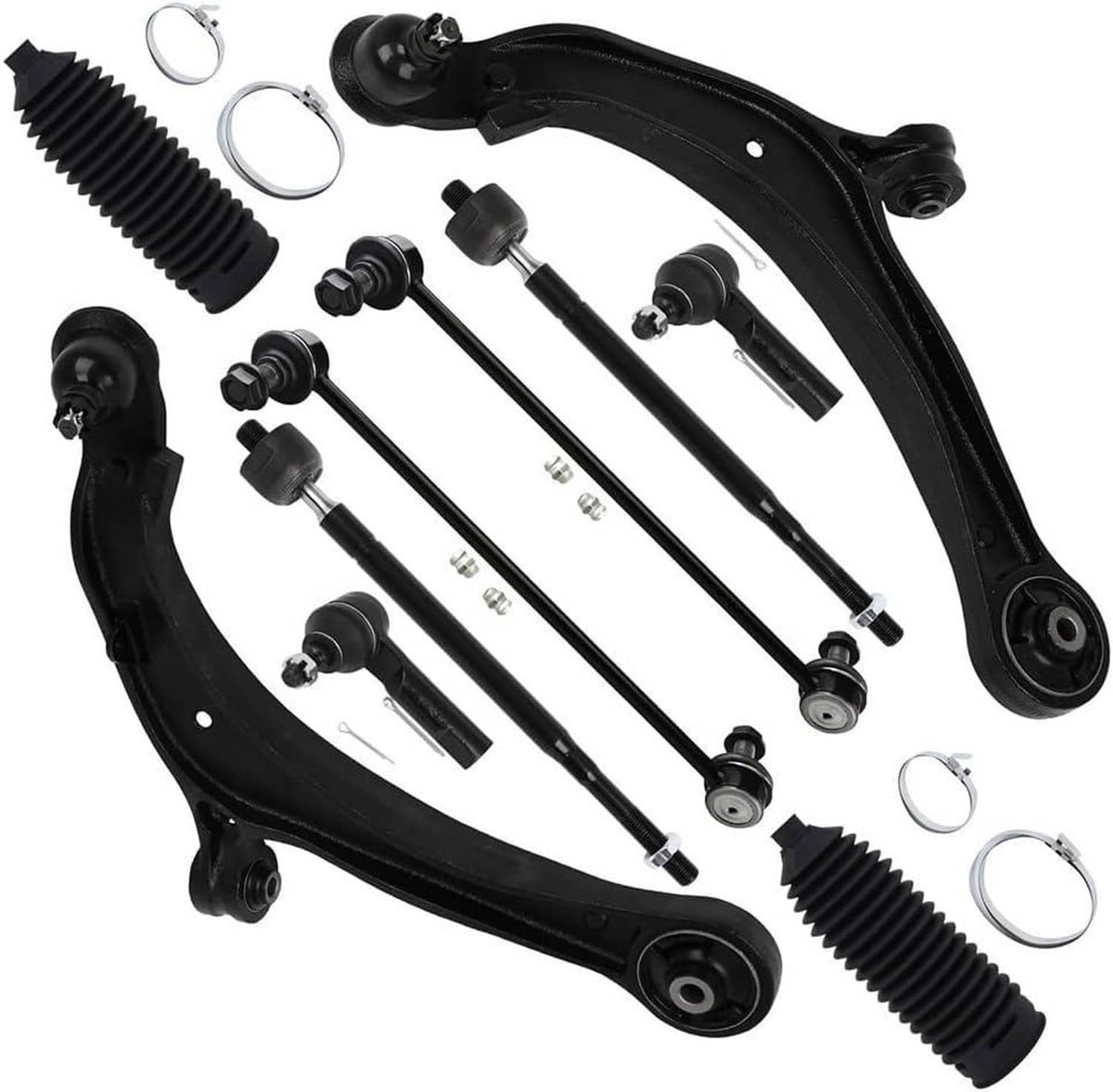 Solidspare New For 2011-17 Honda Odyssey Front Lower Control Arm Tie Rod End Suspension Kit