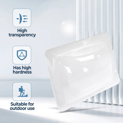 Solidspare For RV Camper Truck Skylight Cover Outer Dome Bubble Top Roof 18" x 26" Clear